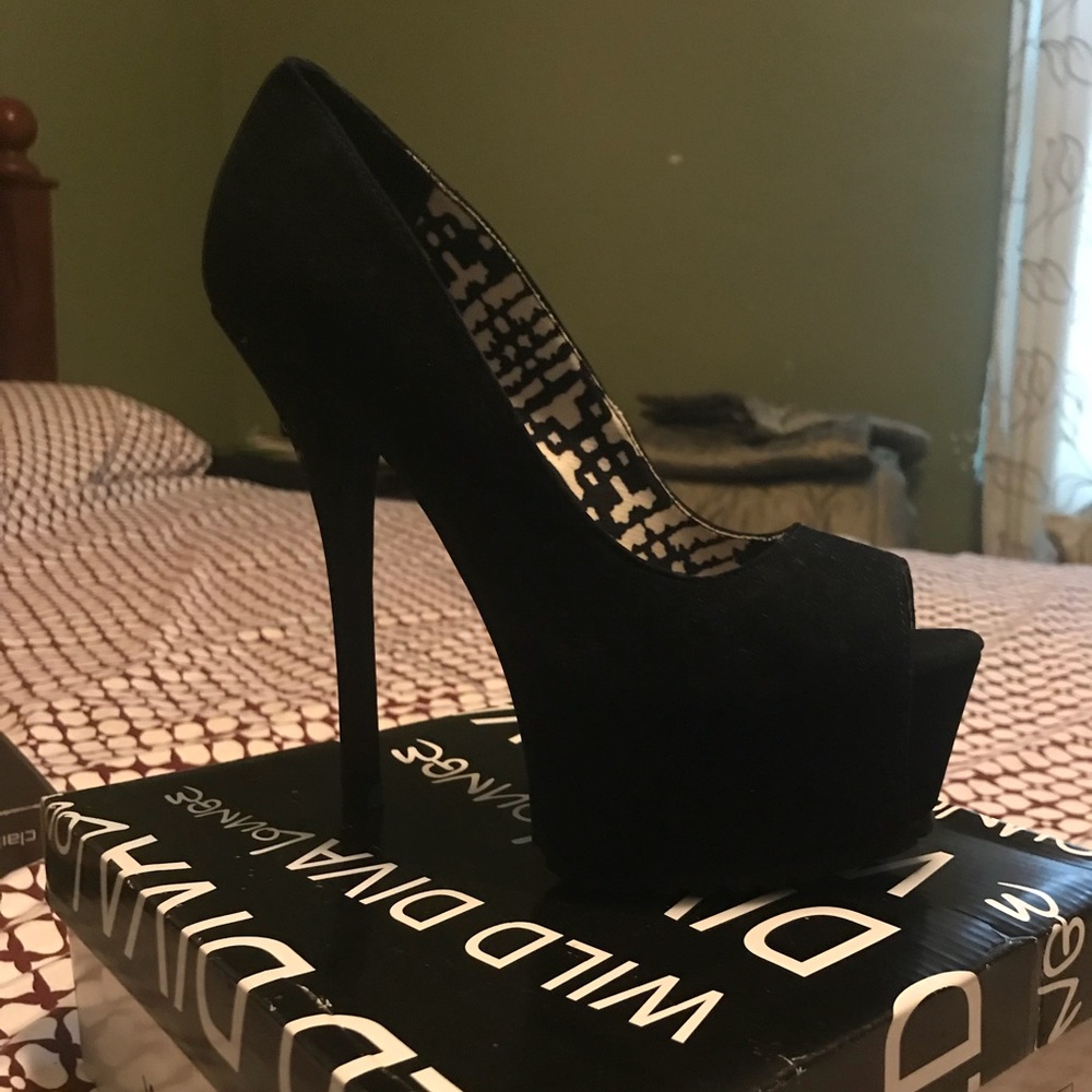 Cupid black heels